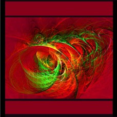 FRACTAL ART DESIGN GREETING CARD Draconis 1
